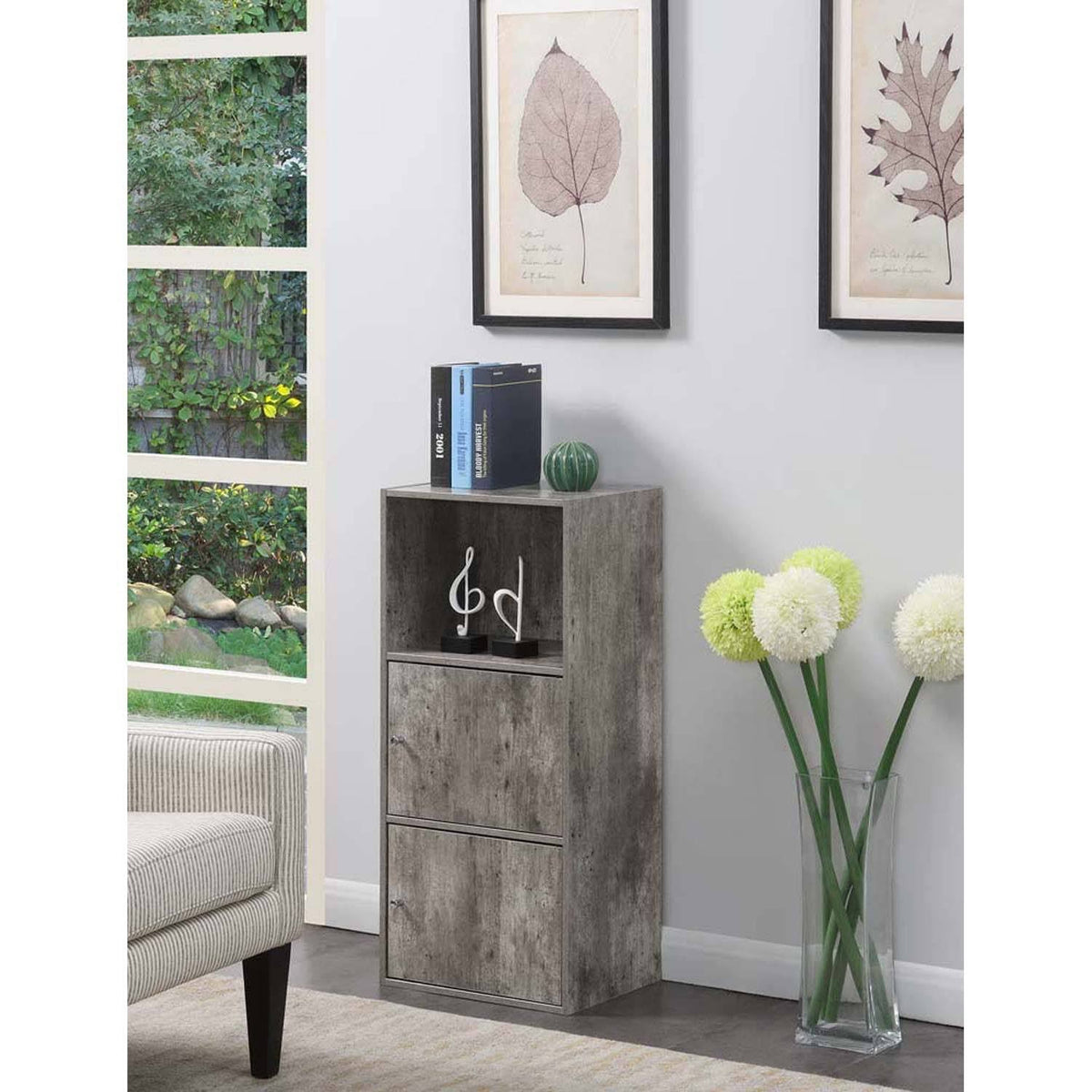 2 Door Cabinet Faux Birch K47708