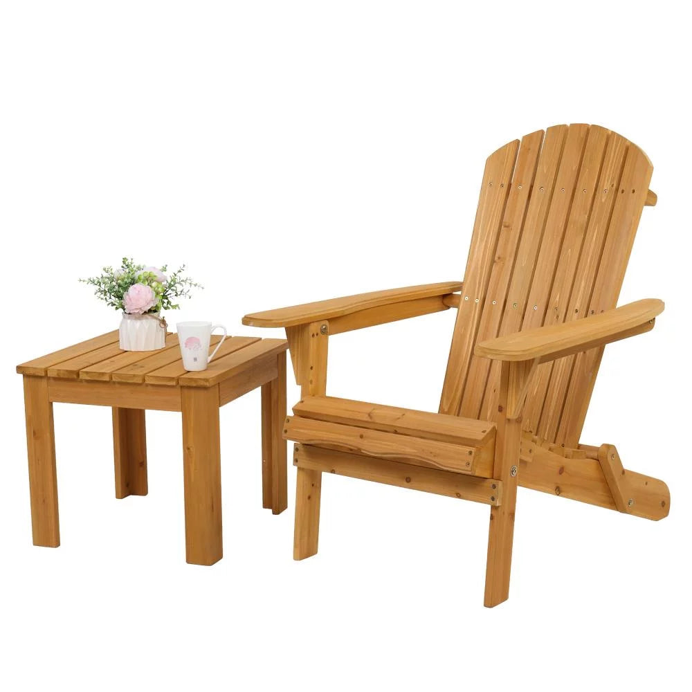 Folding Wooden Adirondack Chair W763527