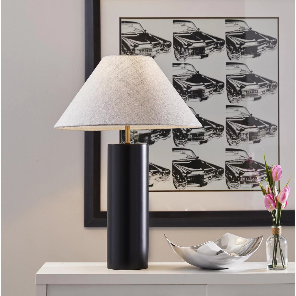 Black Poplar Wood Table Lamp T126