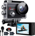 4K 20MP Waterproof Action Camera with 2 Batteries, Pack of 2 O642622