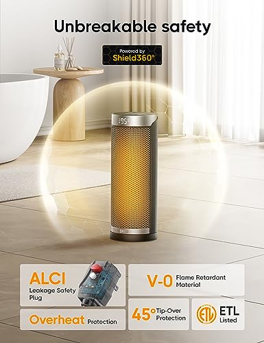 1500W PTC Ceramic Space Heater with Remote H4021
