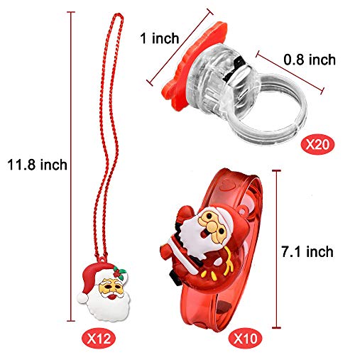 Light Up Christmas Party Favors 42 Pack F5876