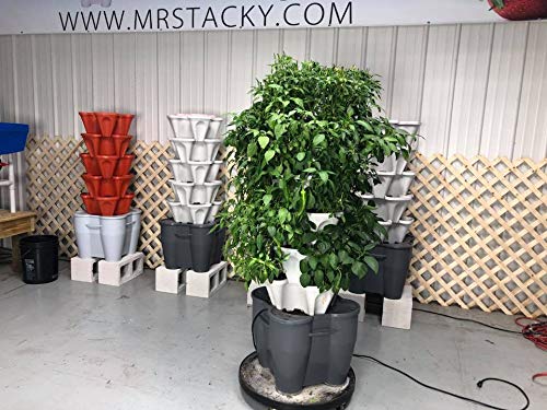 Standard Kit Stone Self Watering Vertical Tower Gardening System J27617