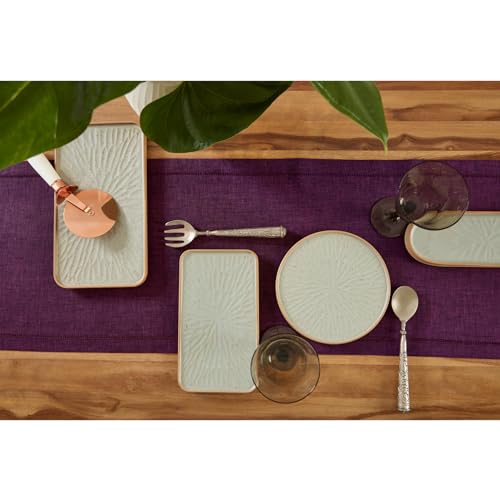 Linen Chambray Lavender Table Runner 120 Inches Long Z617630