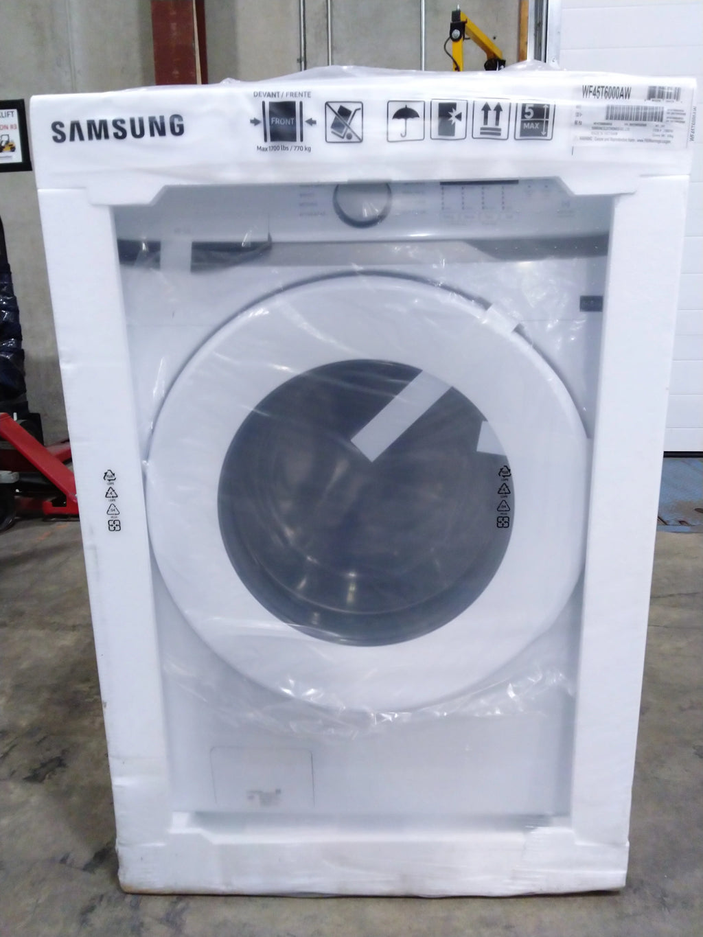 White Front-Load Washer & Electric Dryer X34834