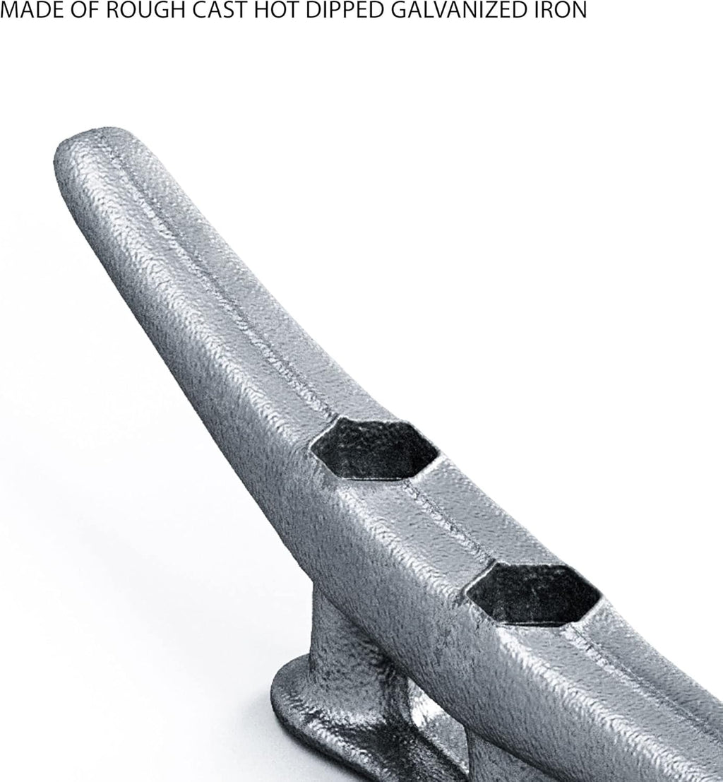 8 Dock Cleats Rough Cast Hot Dipped Galvanized Iron B6393