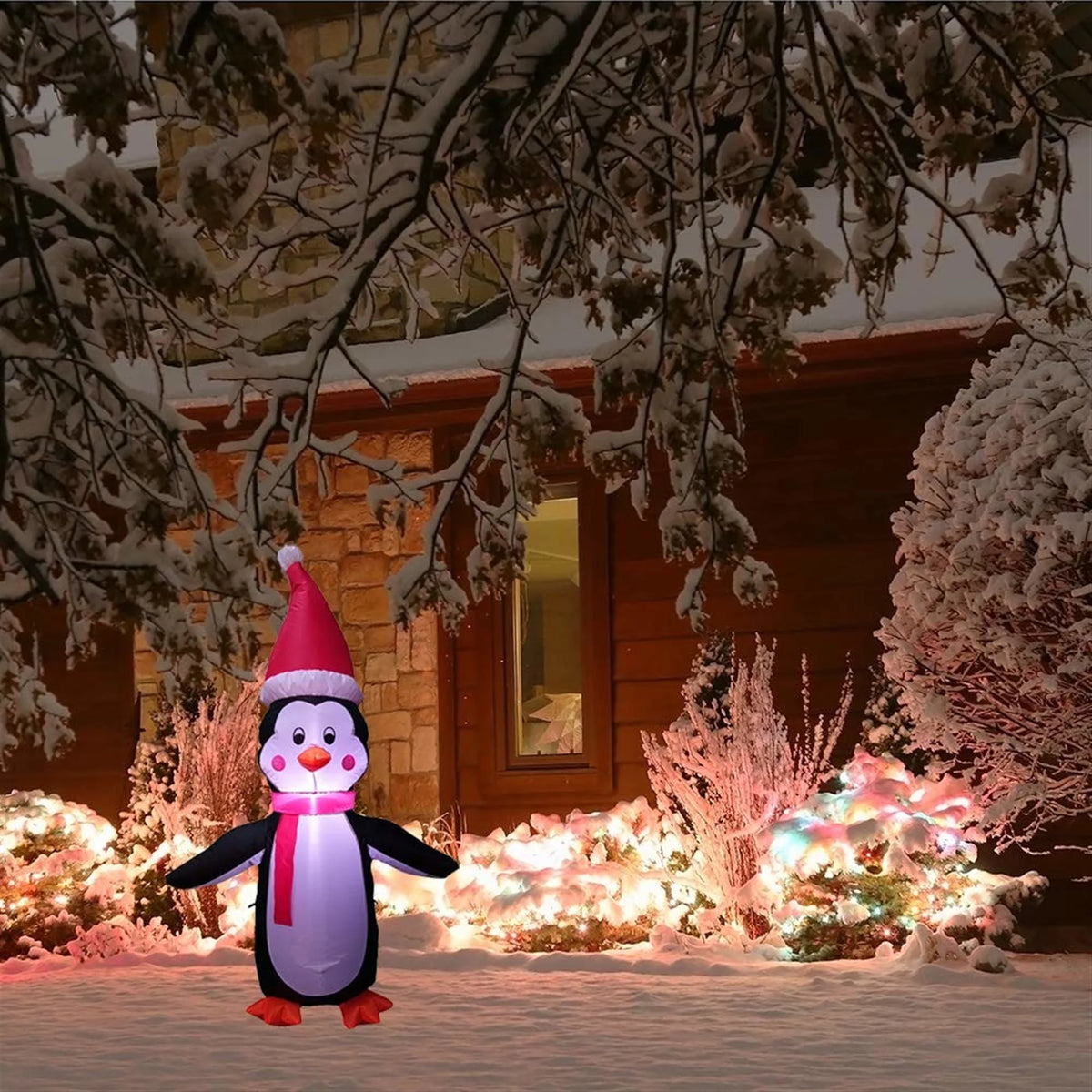 Inflatable Penguin Outdoor Holiday Decor G4564