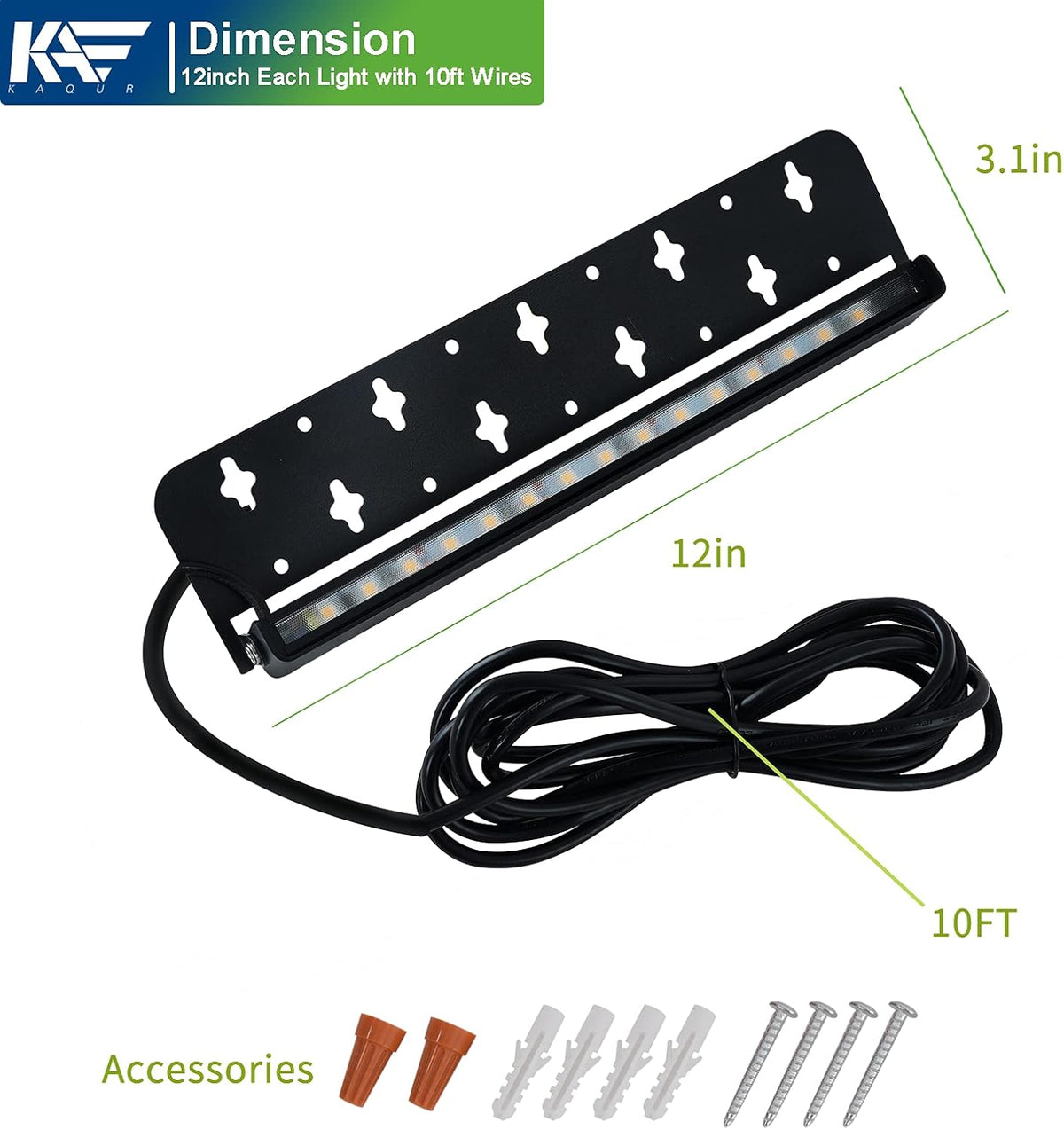 12V Low Voltage 3W LED Hardscape Paver Light 4-Pack M19240