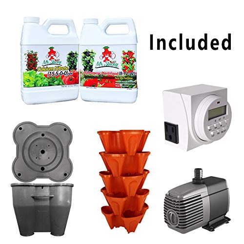Standard Kit Stone Self Watering Vertical Tower Gardening System J27617