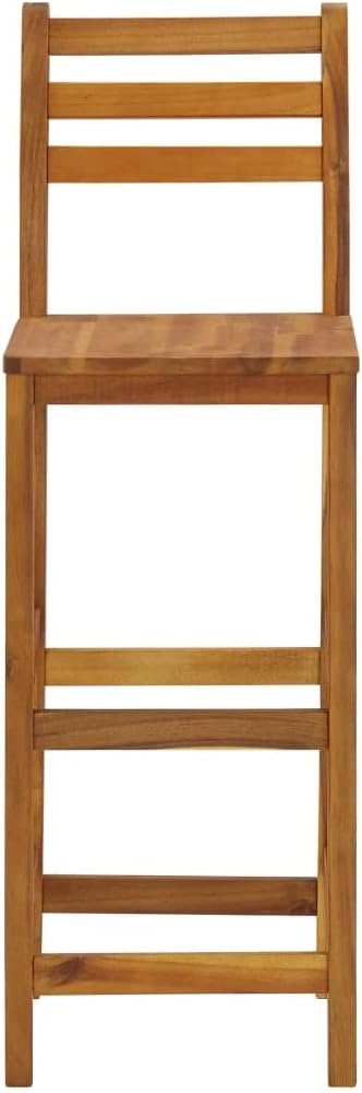 Solid Acacia Wood Bar Stool W91253