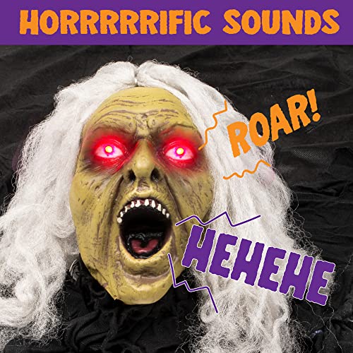 Zombie Halloween Decoration with Sound Effect & Lighted Eyes O935991