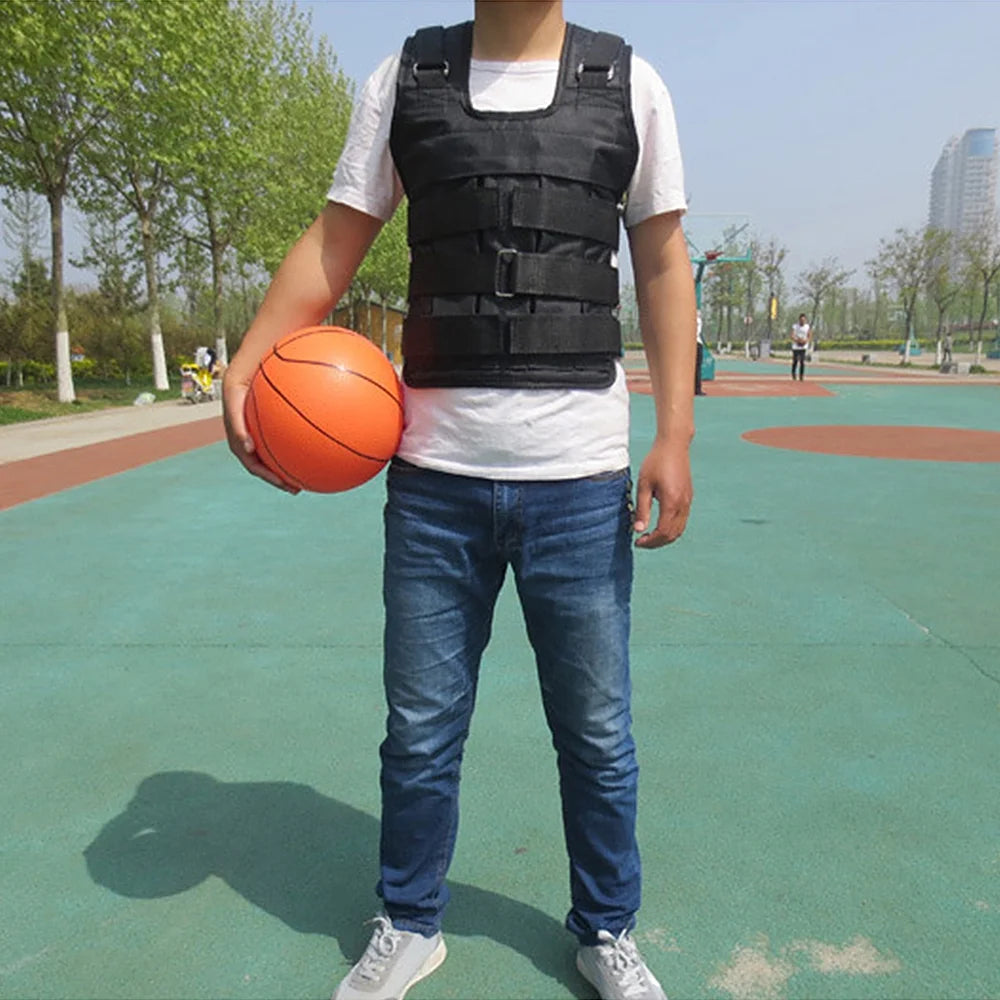 Adjustable Weighted Vest Oxford Exercise Weight Jacket U8390