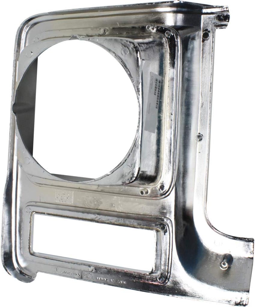 Chrome & Painted Dark Argent Headlight Door Pair for Chevy C10 C20 C30 1979 1980 G2355