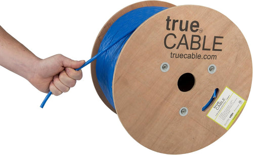 1000ft Red 23AWG 4 Pair Solid Bare Copper Bulk Ethernet Cable X23195