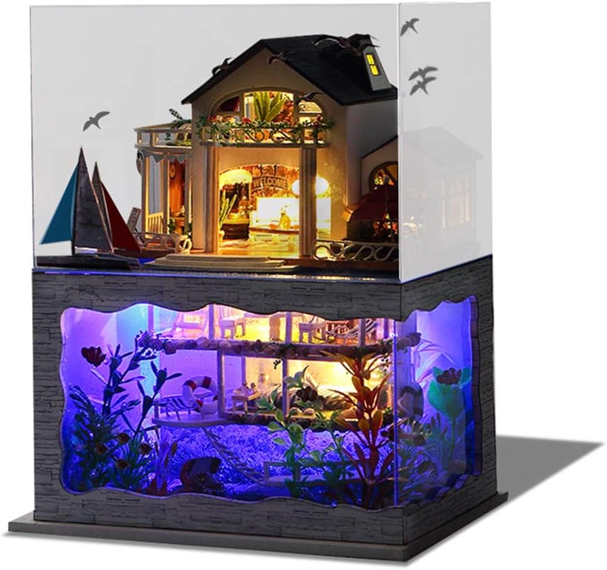 DIY Dollhouse Kit with Furniture, 1:24 Scale C693328