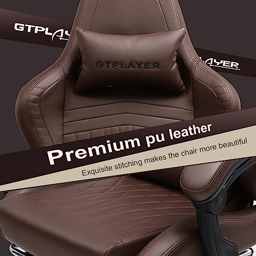 Gaming Chair with Speakers, Footrest, High Back Ergonomic Reclining F5008
