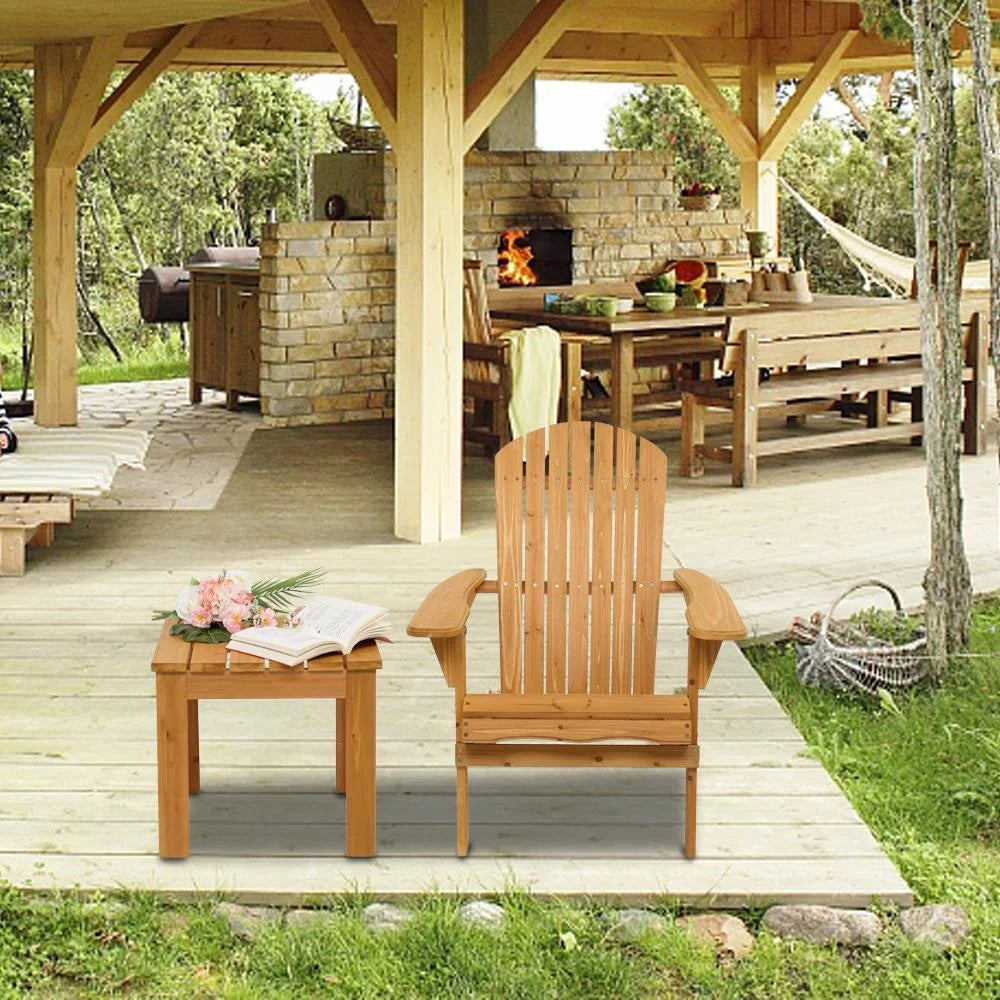 Folding Wooden Adirondack Chair W763527
