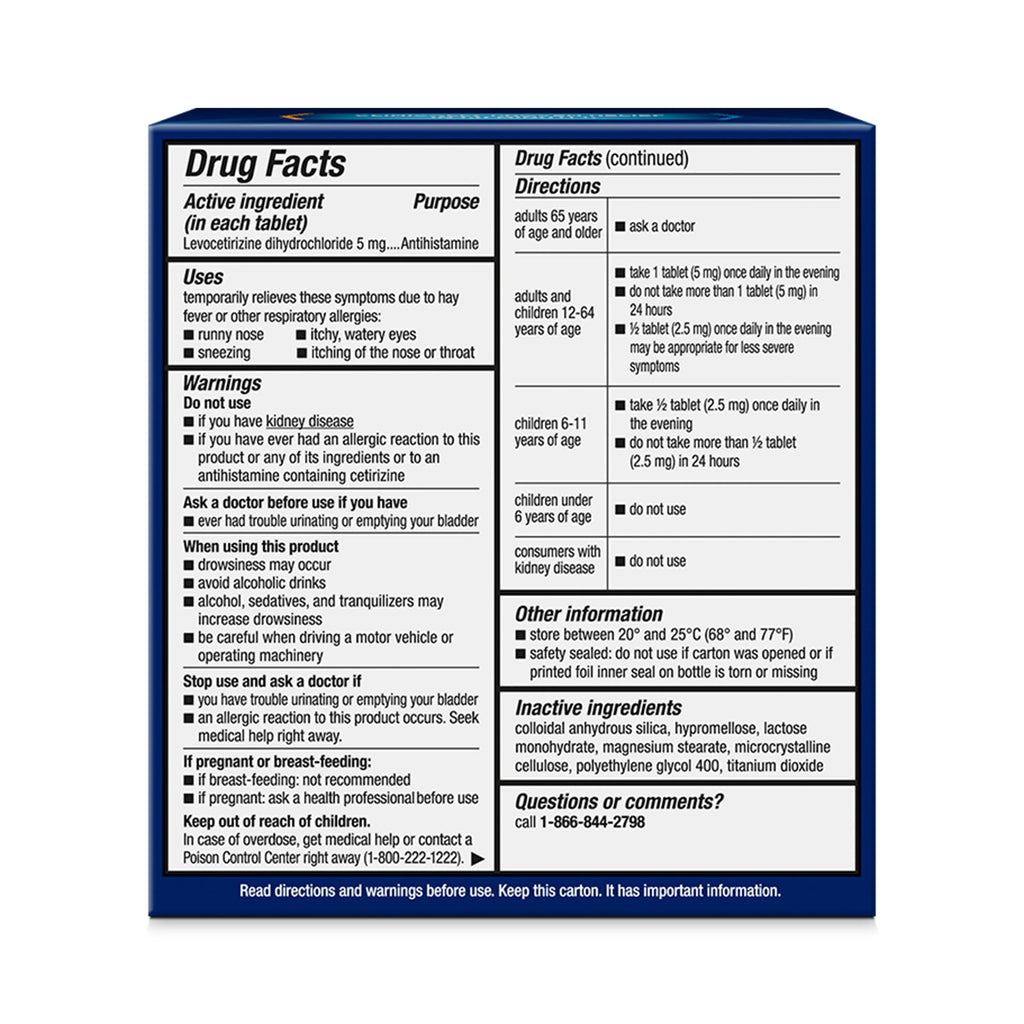 24 Hour Antihistamine 5 mg Tablets Q580
