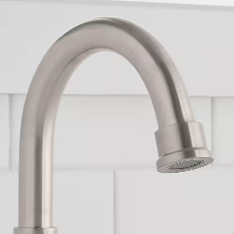 8 in. Widespread Double-Handle High-Arc Bathroom Faucet in Brushed Nickel H86825