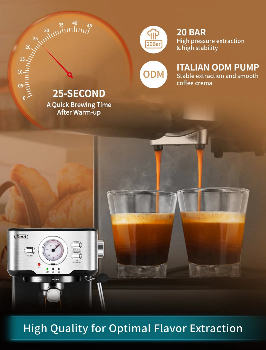 15 Bar Espresso Machine with Steamer Z4981