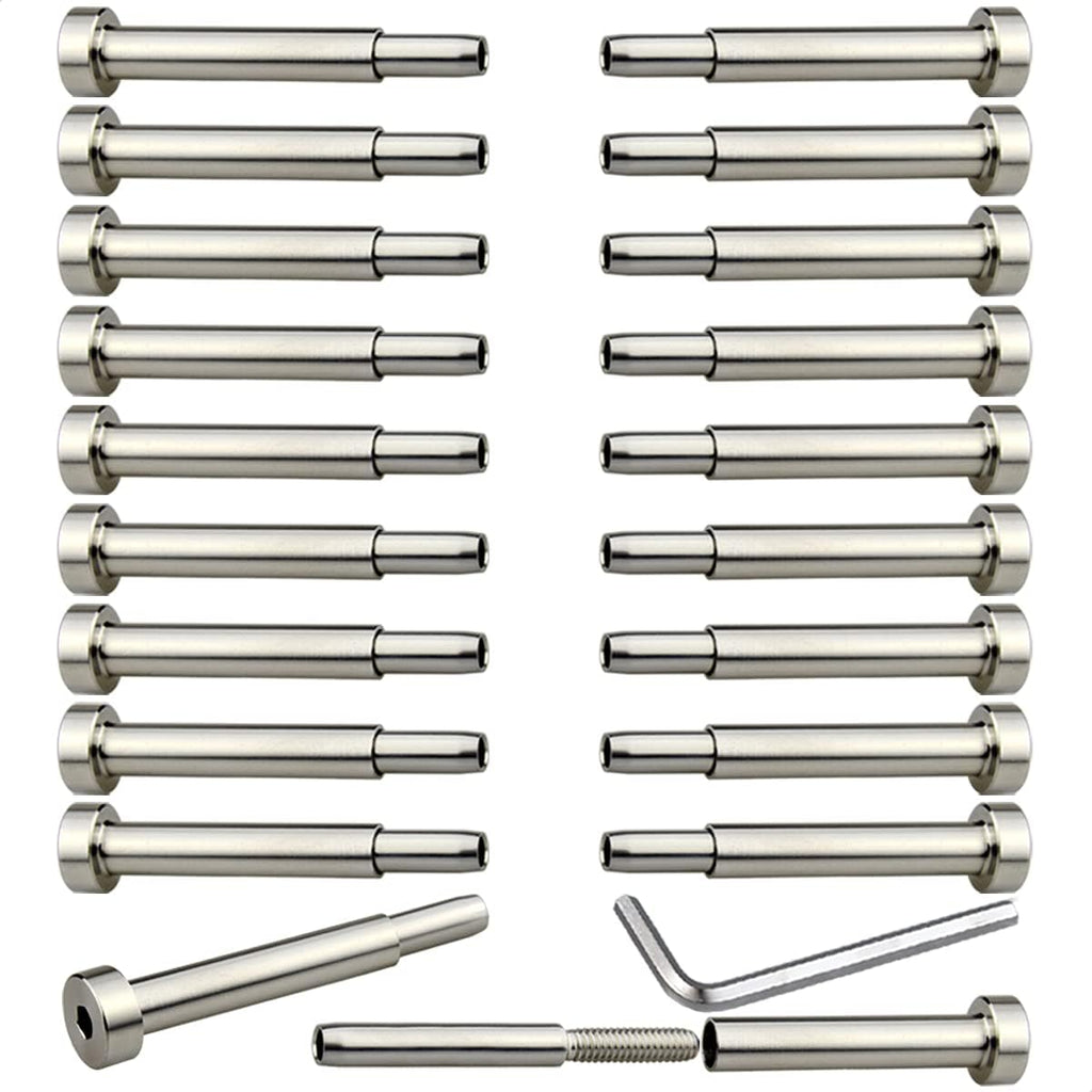 20 Pcs 3/16 Invisible Turnbuckle Kit, T316 Stainless Steel Cable Railing Hardware Kit D198387