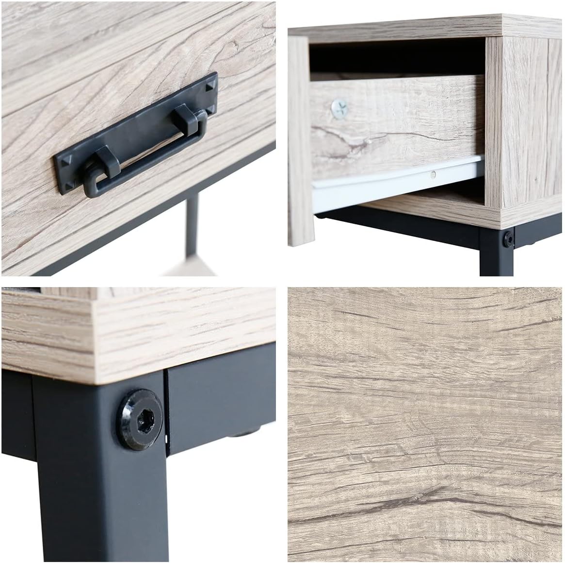 2 Drawer Oak Wood Console Table L712820