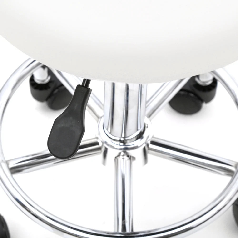 White Adjustable Drafting Chair with Foot Rest B10616