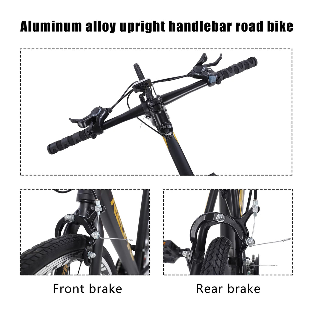 21 Speed 700C Wheels Aluminum Frame Road Bike H439386