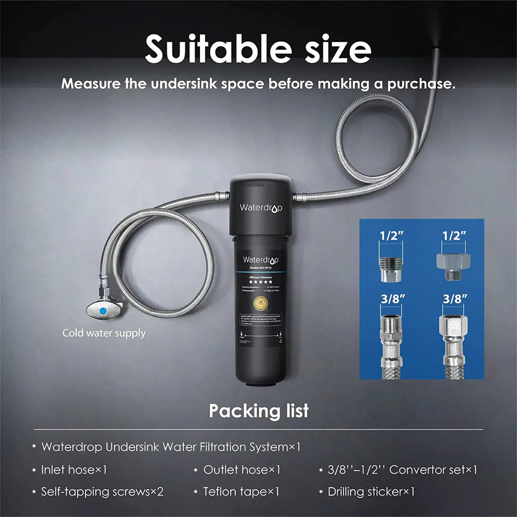 Under Sink Water Filter System, 8000 Gallons Ultra High Capacity O74774