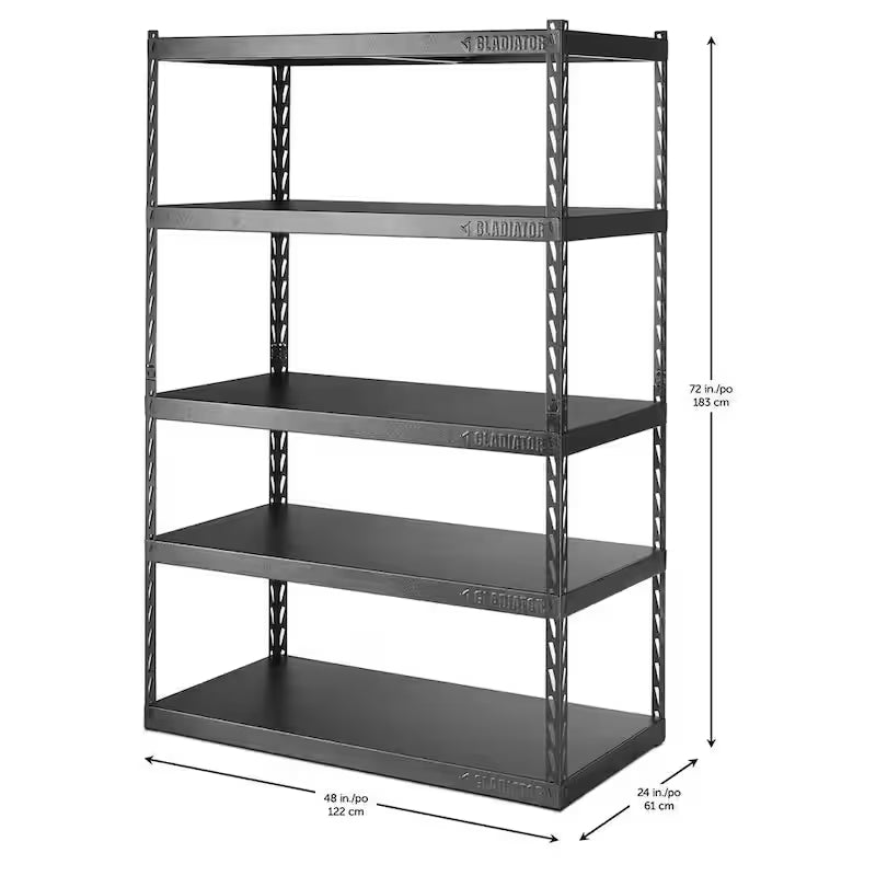 5-Tier Steel Garage Storage Shelving Unit H75990