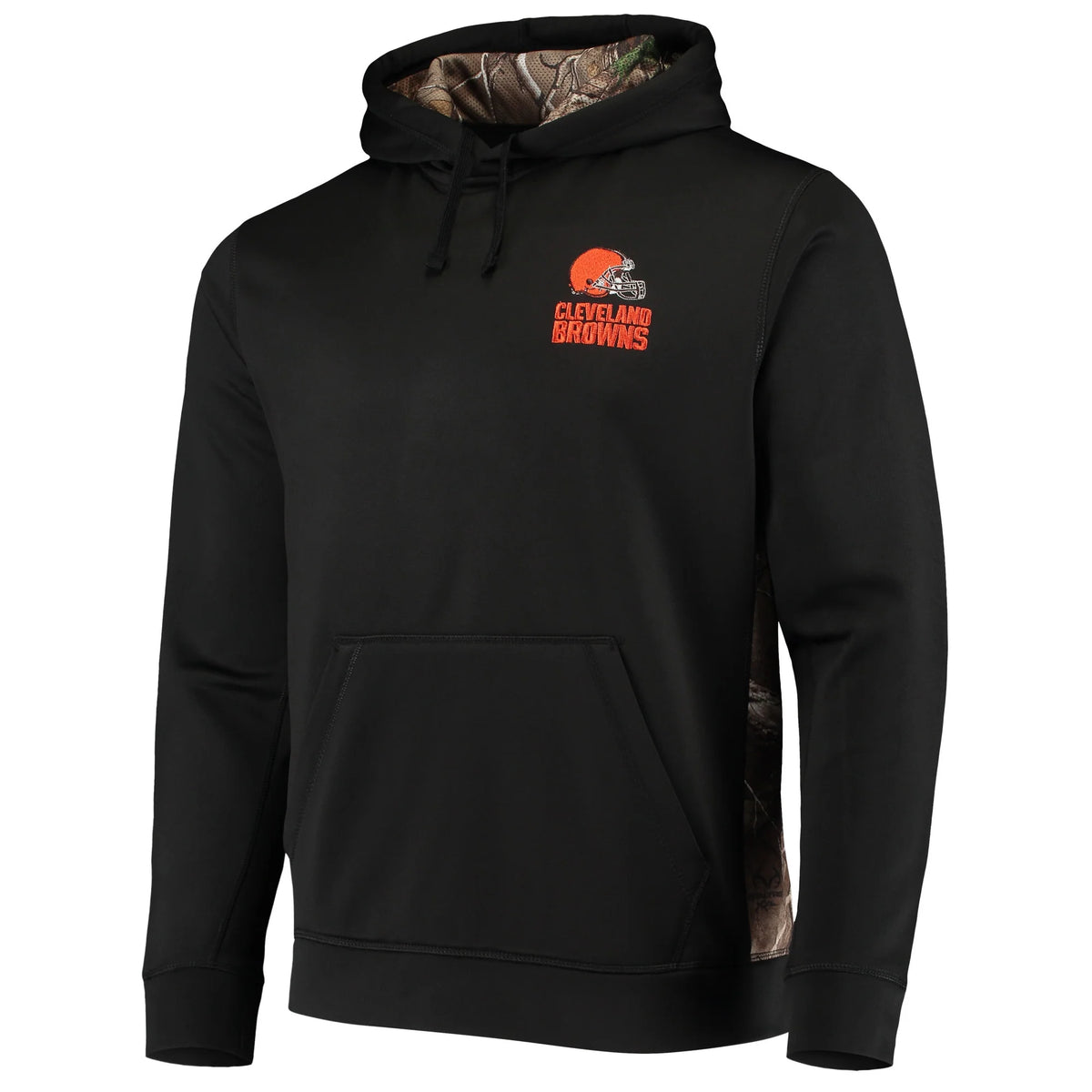 Men's Black Camo Pullover Hoodie S492