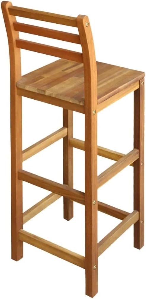 Solid Acacia Wood Bar Stool W91253