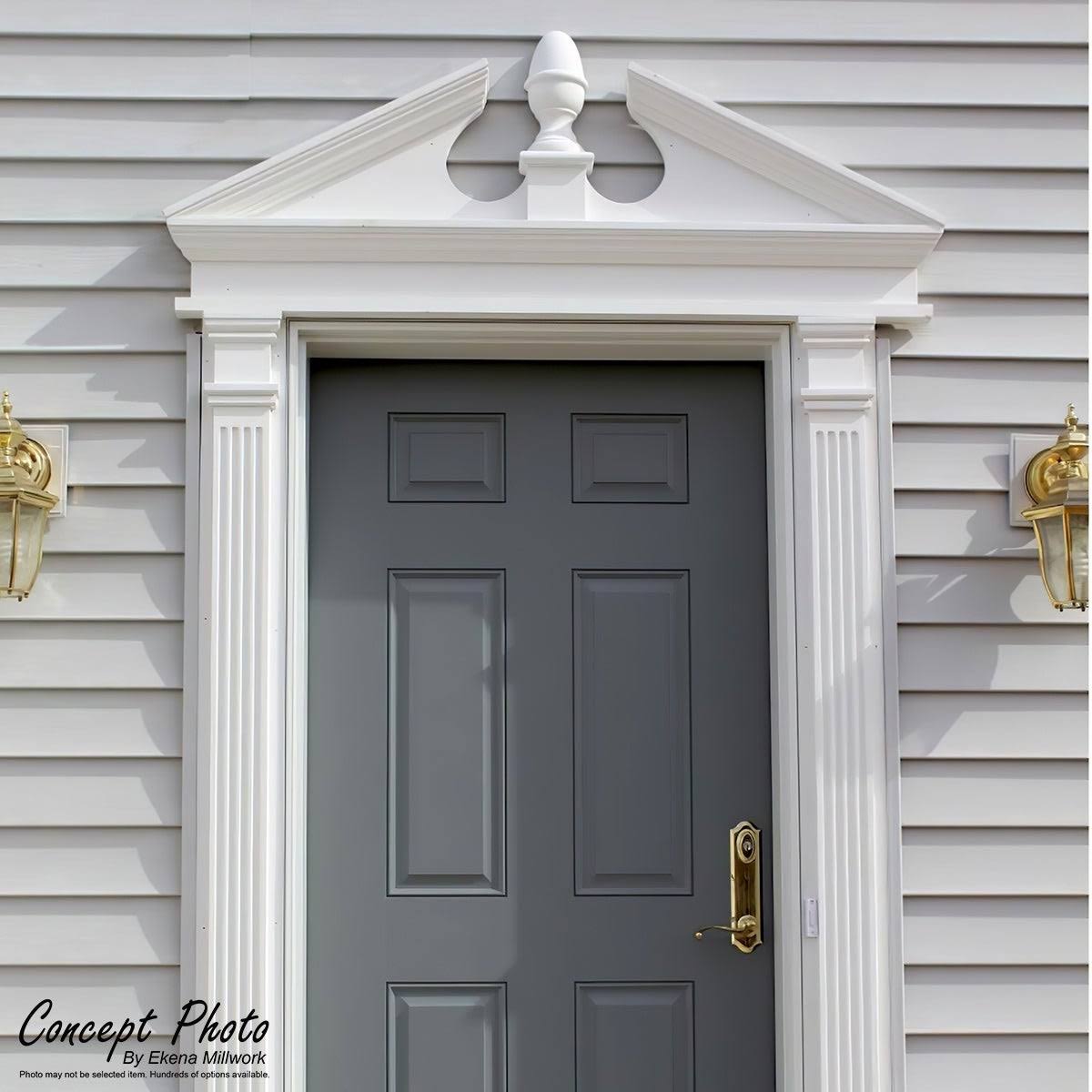 Smooth PVC Peaked Cap Pediment H87210