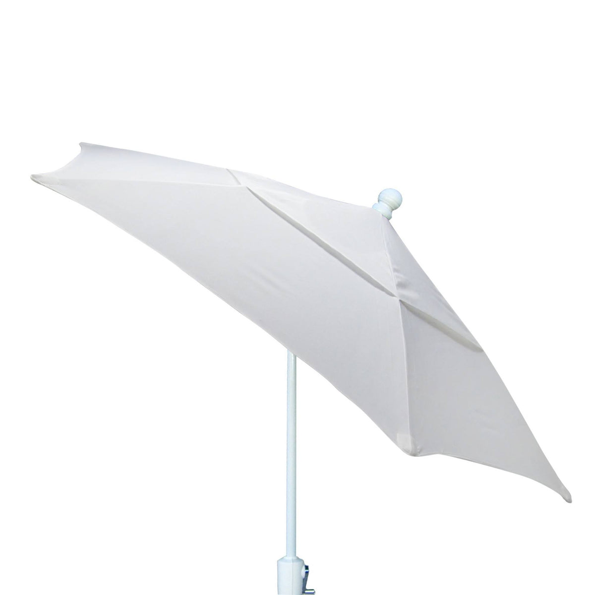 7.5& Terrace Tilt Umbrella 6 Rib Crank with Dyed Acrylic Canopy Natural White C488542
