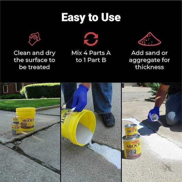 Light Gray Self-Leveling Epoxy Concrete Patching Compound H457677