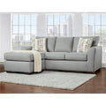 Gray Sectional Sofa with Reversible Chaise C514