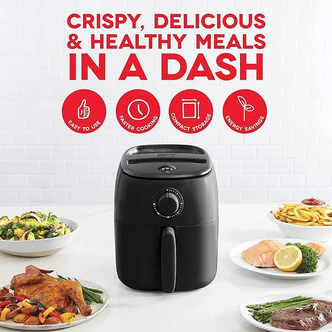 Electric Air Fryer Oven 2.6 Qt. Black R23858