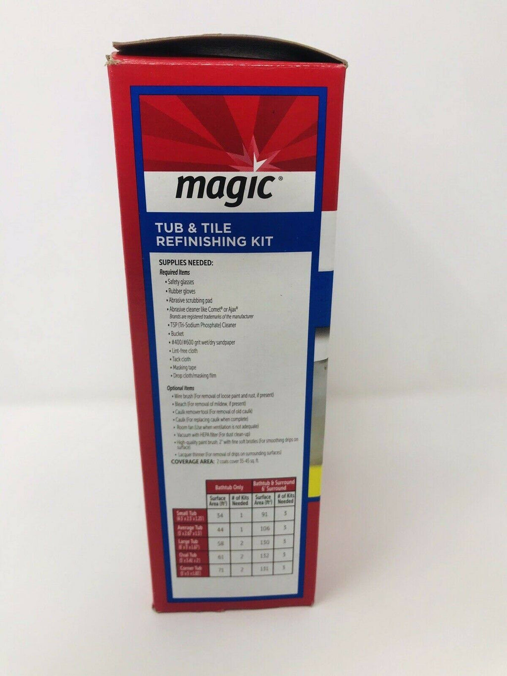 Bright White Spray on Aerosol Tub and Tile Refinishing Kit P3877