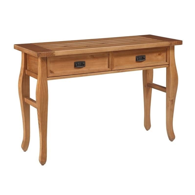 Antique Brown 2-Drawer Console Table Y924688