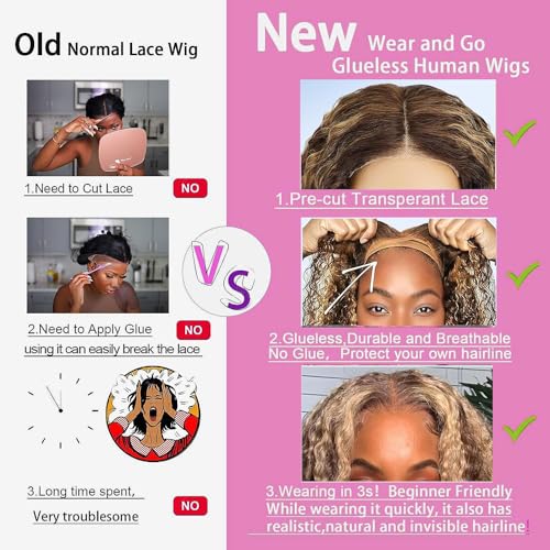 Deep Wave Curly Bob Lace Front Wig Human Hair 4x4 Lace Closure 180% Density 12in K162658