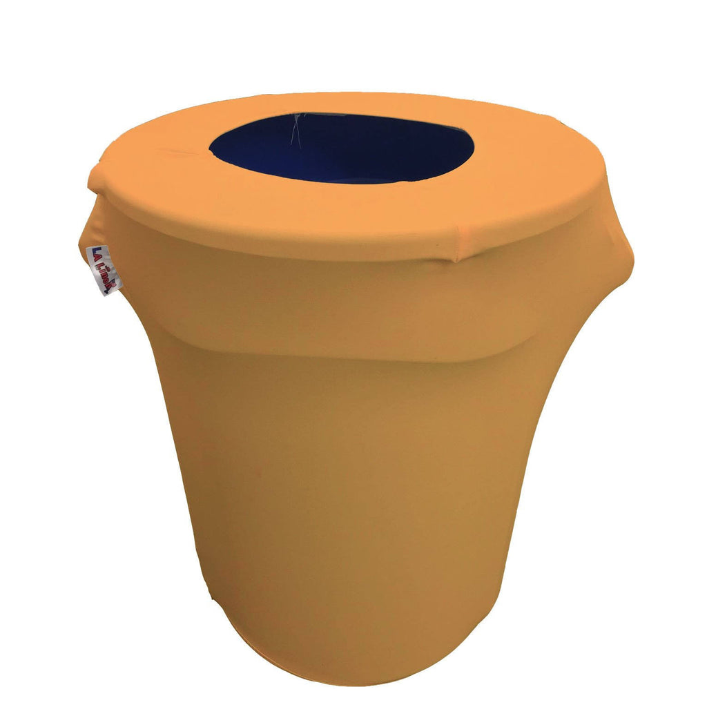 Lilac Stretch Spandex Trash Can Cover, 32 gal. Round T9188