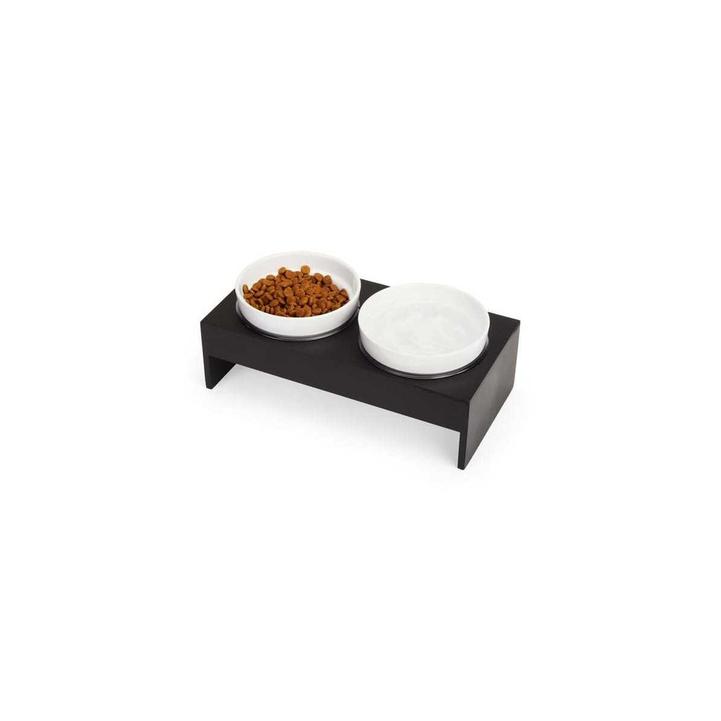 Wood Double Diner for Dogs E149538