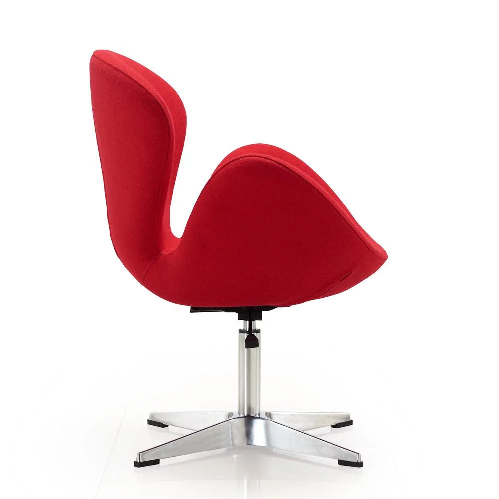 Wool Blend Adjustable Swivel Chair Set of 2 Q4598