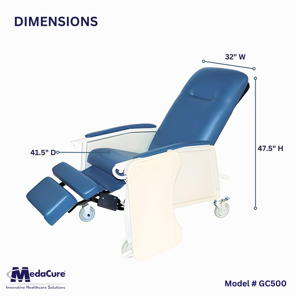 Reclining Geri Chair, 3 Positions, 500 Lbs Weight Capacity B8450