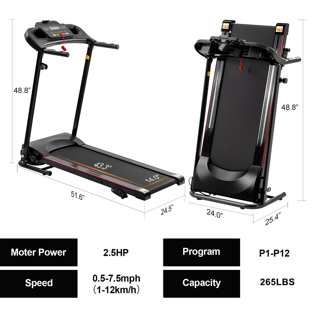 Folding Treadmill with Incline & Screen S75775