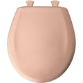 Plastic Round Slow-Close Toilet Seat, Peach Bloss V7604