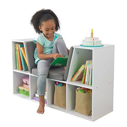 White Bookcase with Reading Nook Toy H4005