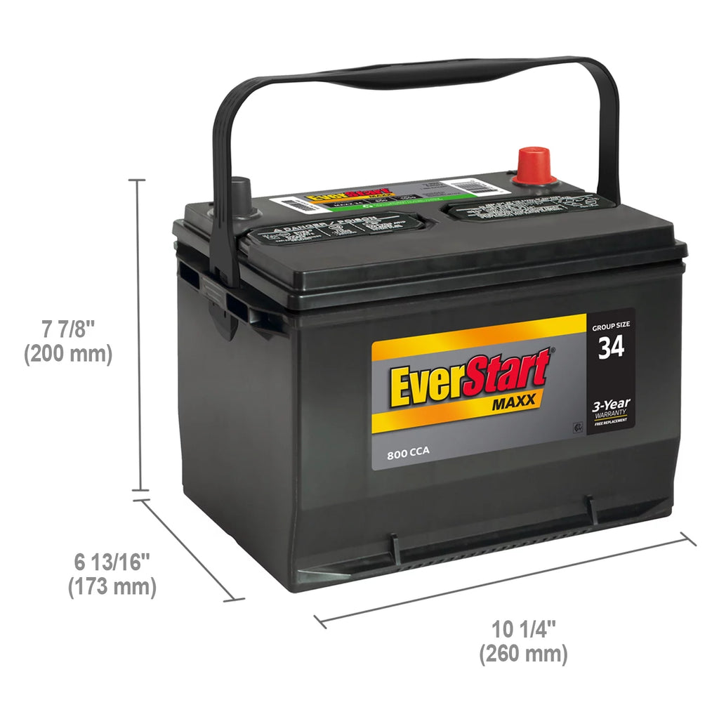 Group Size 34 12V 800 CCA Car Battery L639