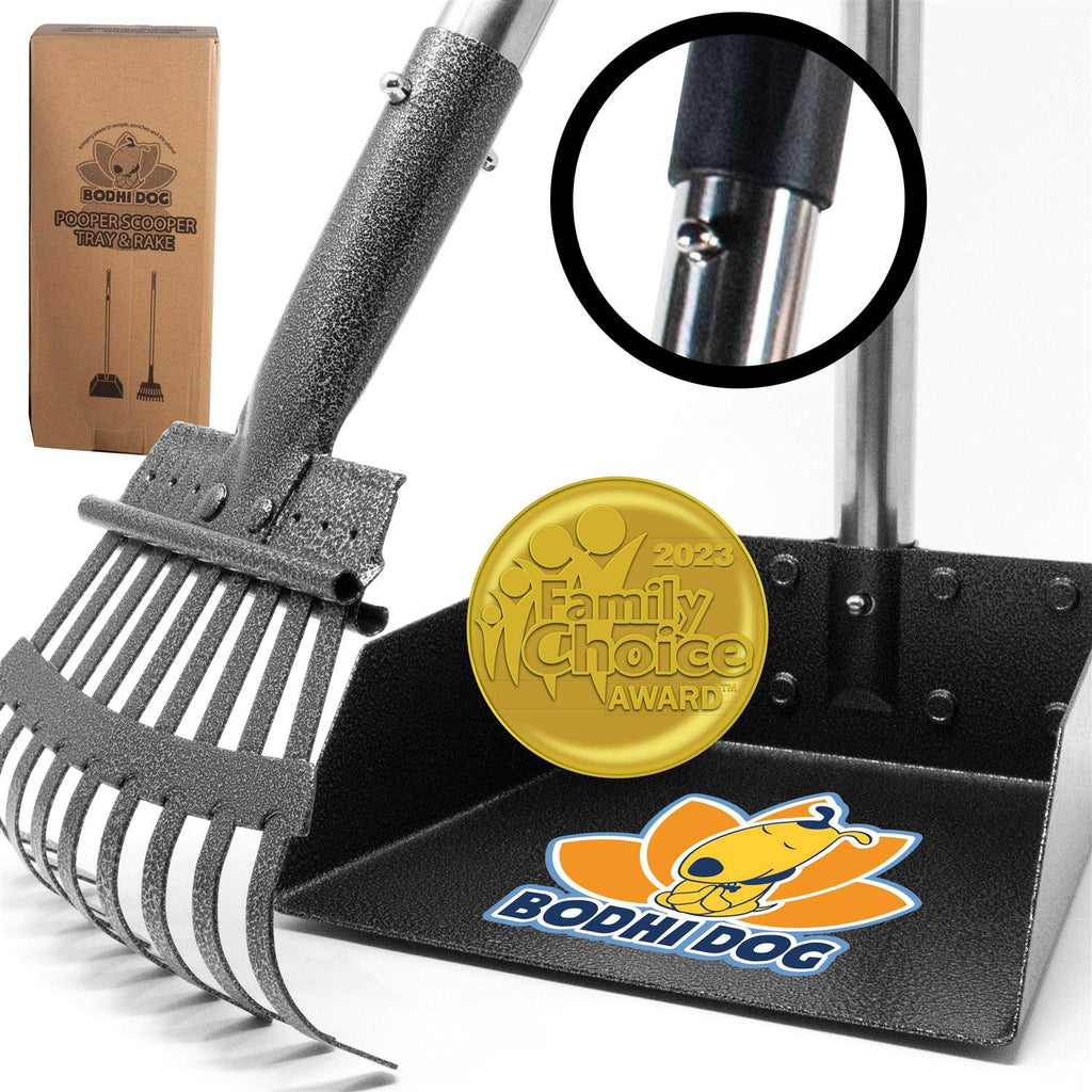 Metal Long Handle Tray and Rake Pooper Scooper L1841
