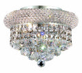 3 Light Chrome Flush Mount Cut Crystal X107227
